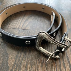 Rebecca Minkoff Black Western Style Belt